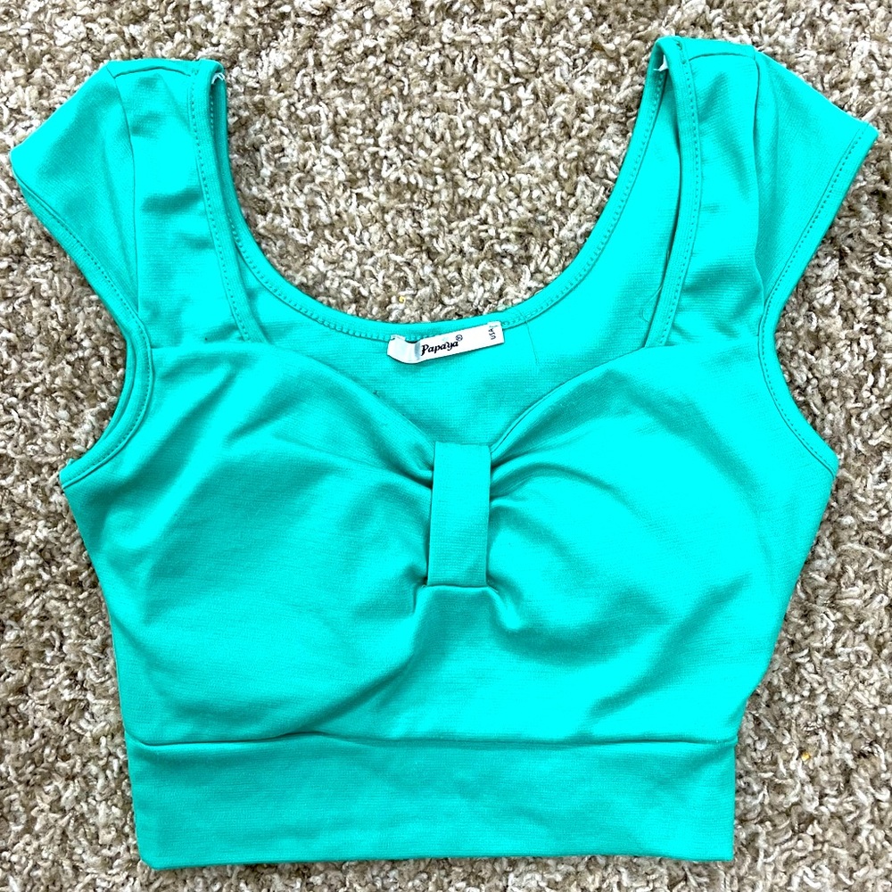 Turquoise Crop top